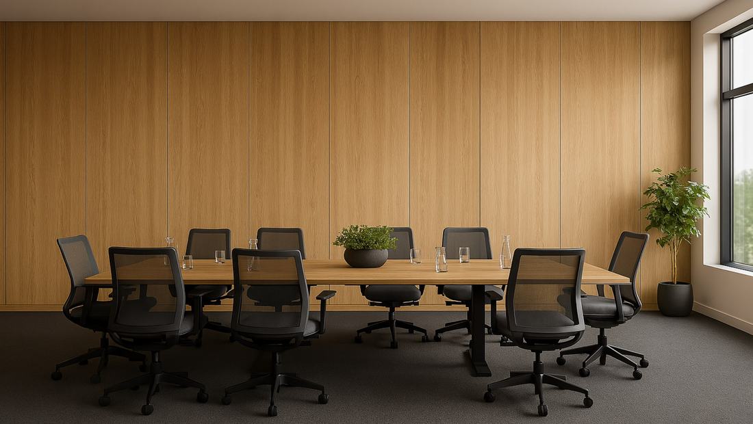 Sala konferencyjna z panelami STRAMA