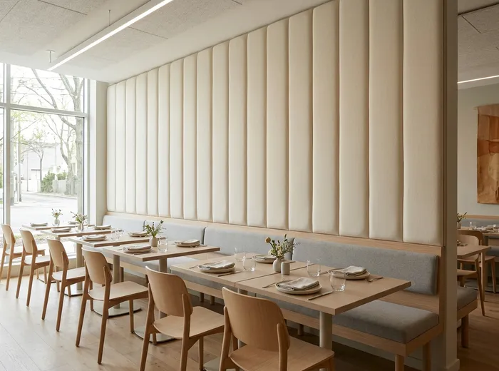 Restauracja: panele akustyczne STRAMA