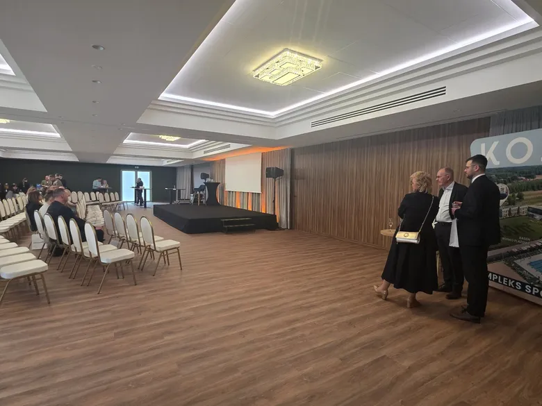 Sala bankietowa, panele ścienne STRAMA