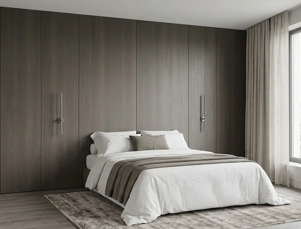 Ein Hotelzimmer mit STRAMA schwer entflammbaren Paneelen